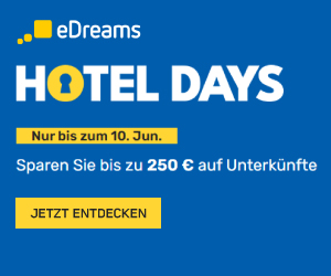 Hotel Days: Bis zu 250€ Rabatt